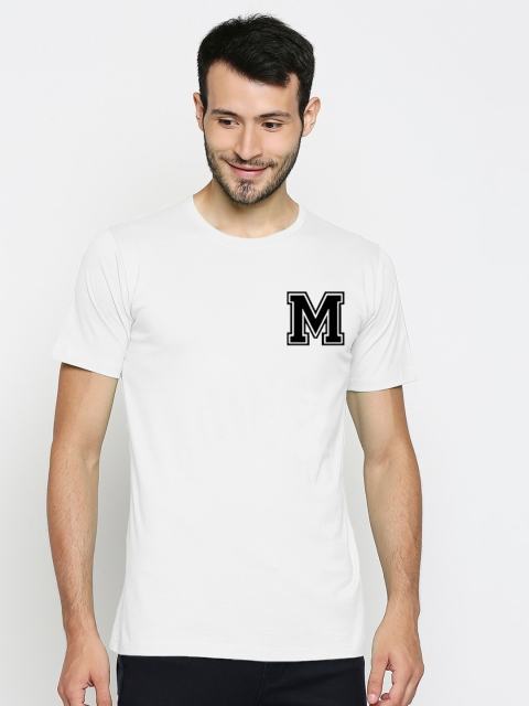 

Blacksmith Men White Printed T-shirt