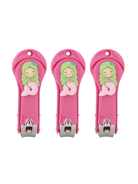 

POKORY Kids Set Of 3 Pink & Green Mermaid Nail Cutters