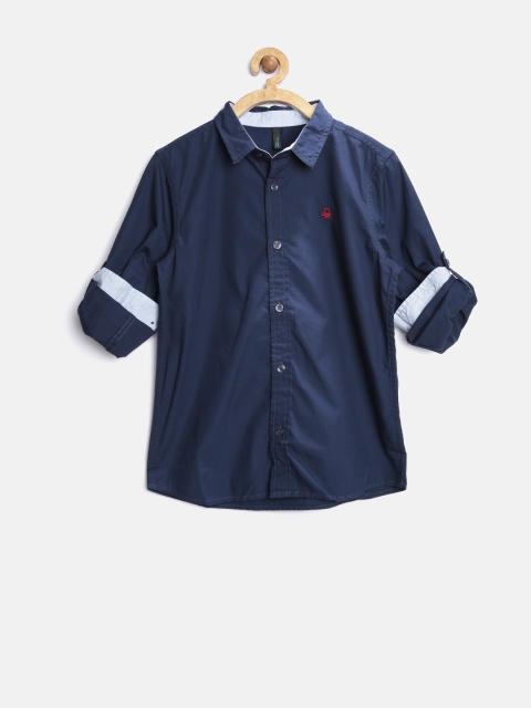 

United Colors of Benetton Boys Navy Shirt, Navy blue