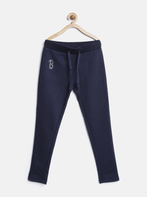 

United Colors of Benetton Girls Navy Track Pants, Navy blue