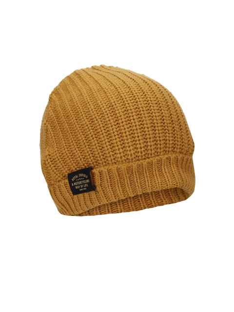 

Royal Enfield Unisex Self Design Yellow Beanie