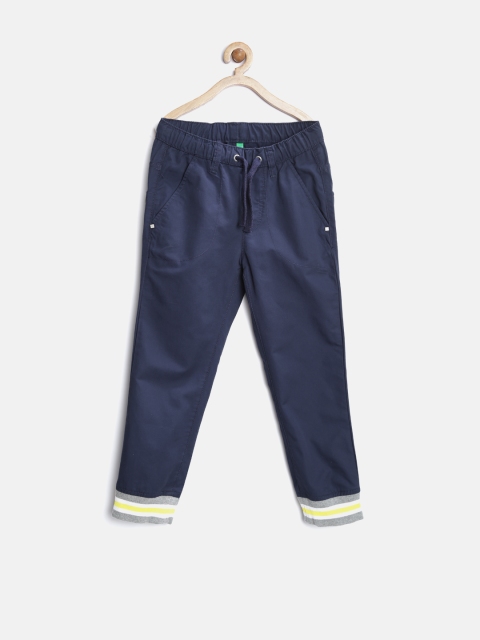 

United Colors of Benetton Boys Navy Solid Joggers, Navy blue