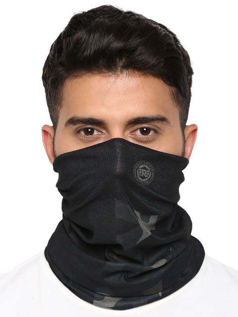 

Royal Enfield Unisex Black & Grey Camo Printed Bandana Headband