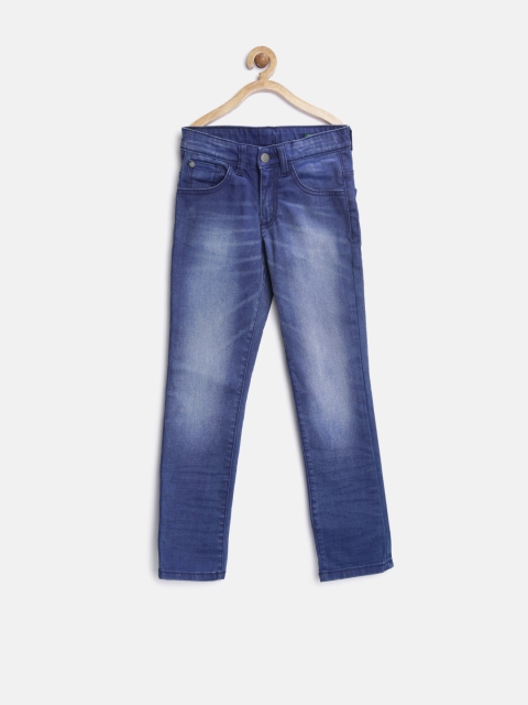 

United Colors of Benetton Boys Blue Skinny Fit Stretchable Jeans