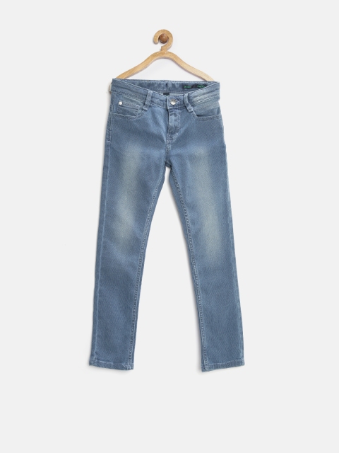 

United Colors of Benetton Boys Blue Skinny Fit Stretchable Jeans