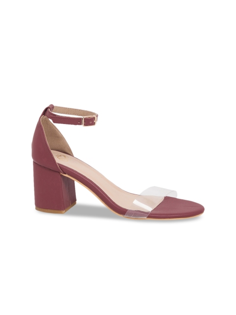 

Sole To Soul Maroon Block Pumps