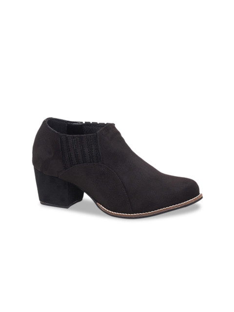 

Sole To Soul Woman Black Suede Block Heeled Boots
