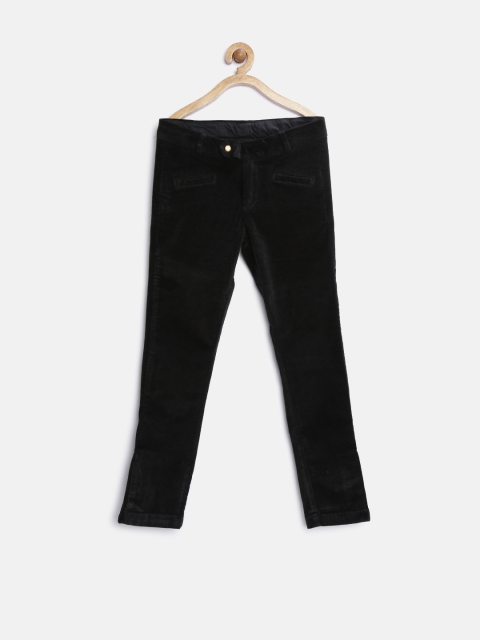 

United Colors of Benetton Girls Black Solid Trousers