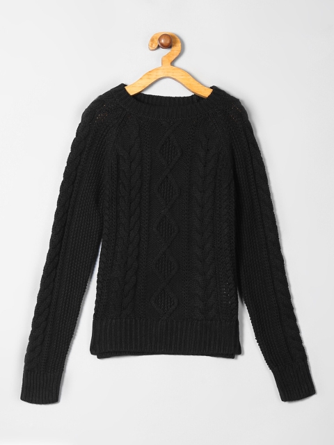 

GAP Girls Black Cable Knit Sweater