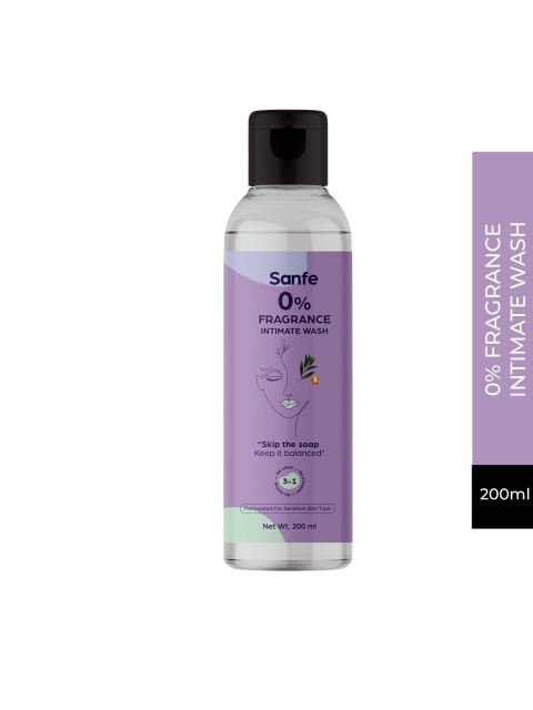

Sanfe Women Intimate Wash 0% Fragrance Wash - 200ml, Transparent