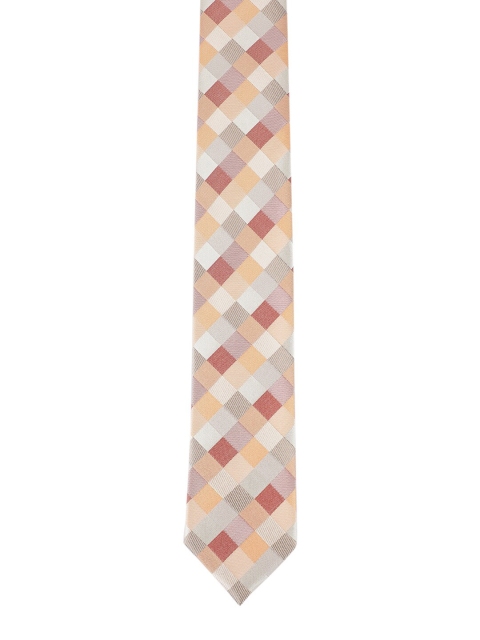 

Alvaro Castagnino Men Multicoloured Checked Skinny Tie, Multi