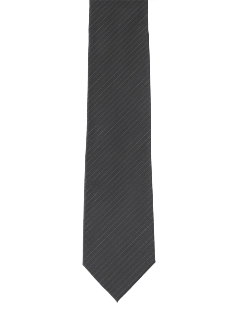 

Alvaro Castagnino Men Black Woven Design Skinny Tie