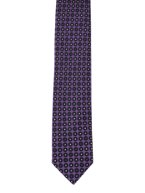 

Alvaro Castagnino Men Purple & Black Printed Skinny Tie