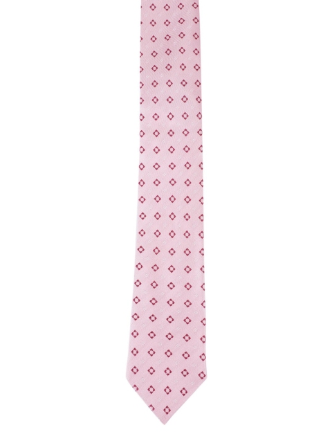 

Alvaro Castagnino Men Pink & Maroon Printed Skinny Tie