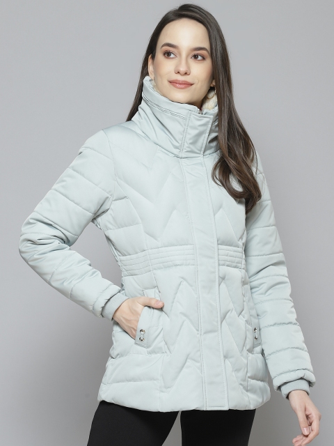 

Fort Collins Women Green Solid Padded Jacket