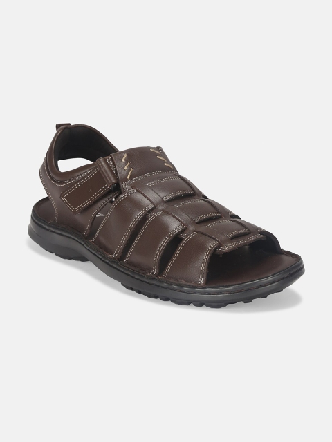 

Roadster Men Brown Leather Fisherman Sandals