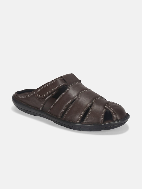 

Roadster Men Brown Leather Fisherman Sandals