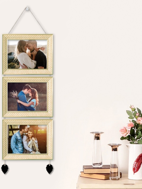

Art Street Set Of 3 Beige Solid Wall Hanging Photo Frames