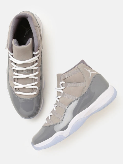 

Nike Men Grey AIR JORDAN 11 Basketball Shoes