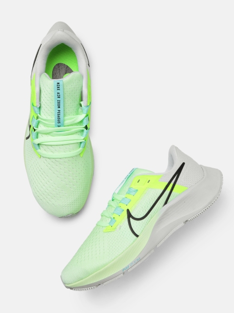 

Nike Women Green & Yellow Air Zoom Pegasus Running Shoes