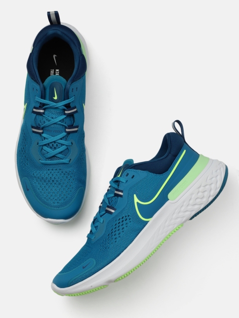 

Nike Men Blue React Miler 2 Running Shoes