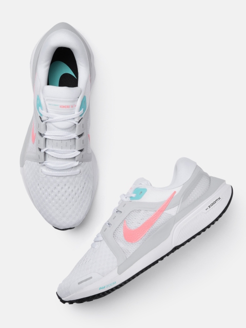 

Nike Women White Air Zoom Vomero 16 Running Shoes