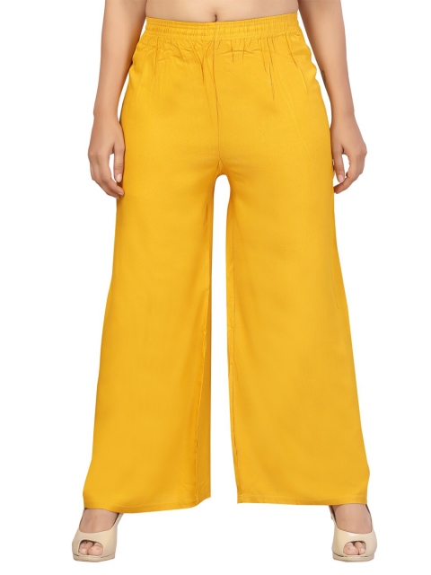 

Aarika Women Yellow Handloom Palazzos