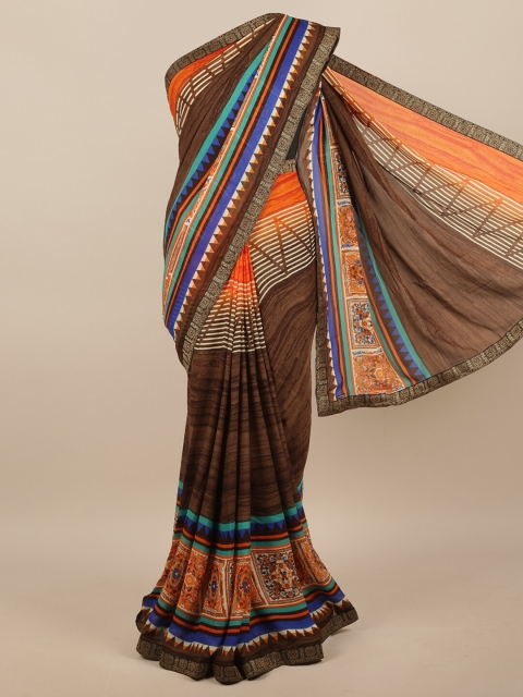 

Pothys Multicoloured Beads and Stones Saree, Multi