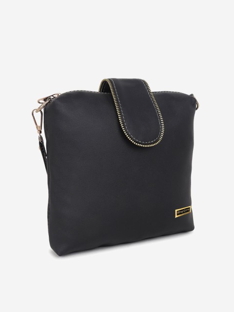 

Stropcarry Women Black Shopper Sling Bag