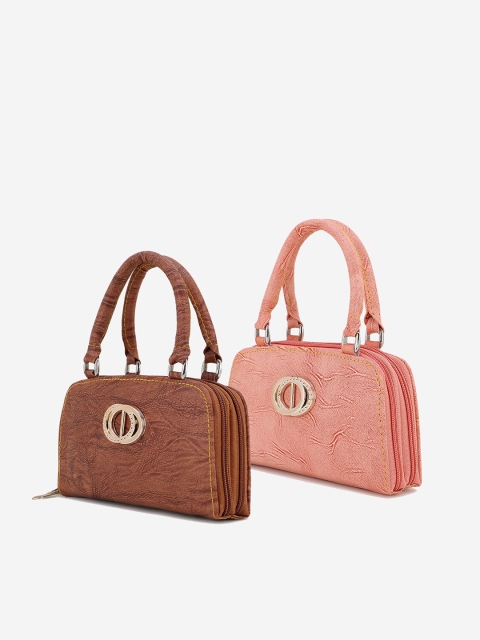 

Element Cart Multicoloured Set of 2 Textured Purse Clutch, Multi