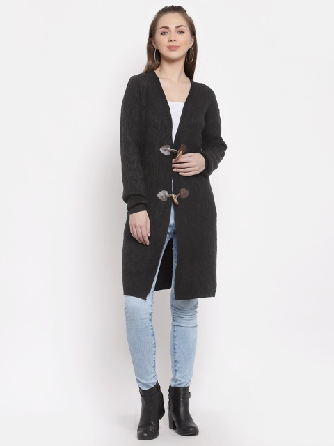 

Mafadeny Women Black Longline Shrug