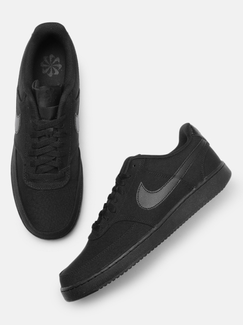 

Nike Men Court Vision Low Canvas Next Nature Black Sneakers