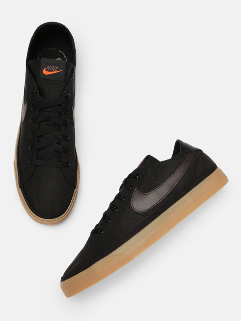 

Nike Men Black Court Legacy Canvas Sneakers