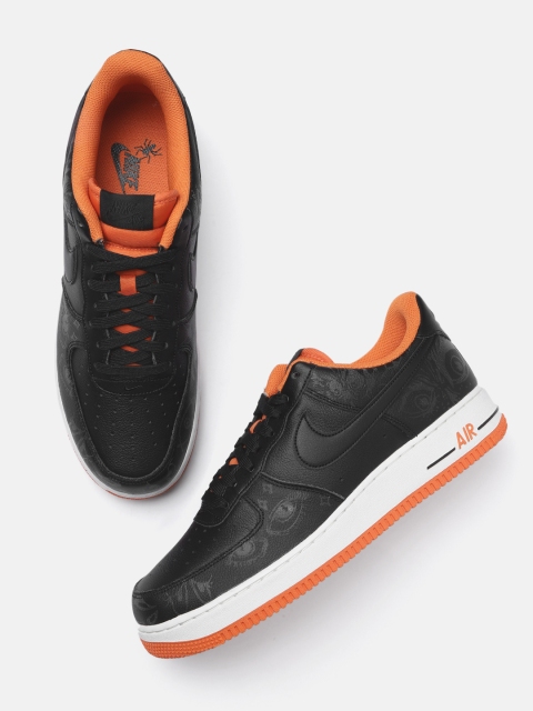 

Nike Men Black Air Force 1 '07 Leather Sneakers