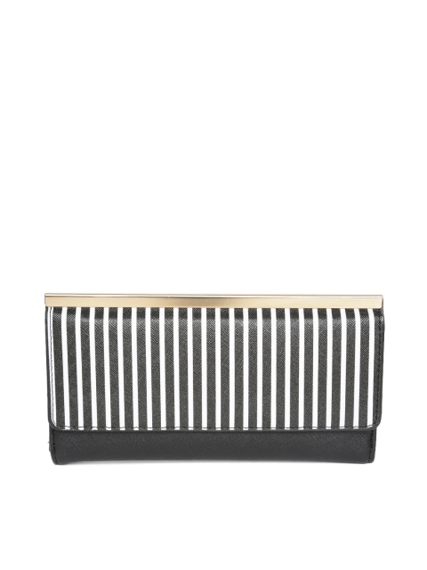 

New Look Women Black Striped Wallet