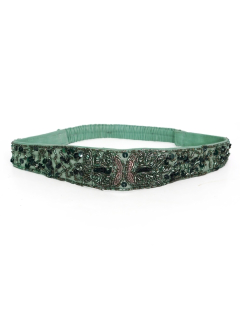 

Diwaah Women Green & Gold-Toned Embellished Hairband