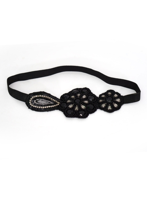 

Diwaah Women Black & White Embellished Hairband