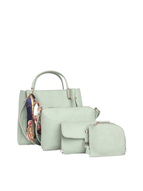 

Fostelo Sea Green PU Shopper Handheld Bag Set