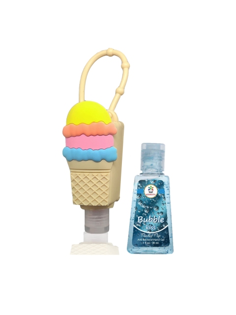 

BLOOMSBERRY Icecream Themed Holder with Bubble Kiss Anti-Bacterial Hand Gel 30 ml, Blue