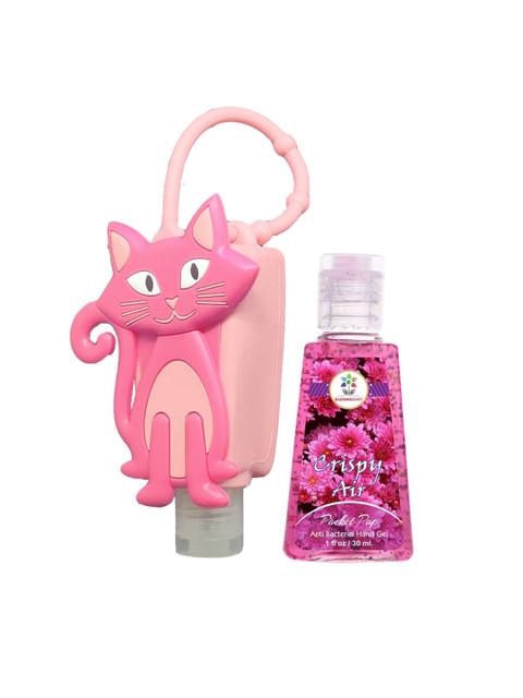 

Bloomsberry Pink Cat Holder With Sanitizer
