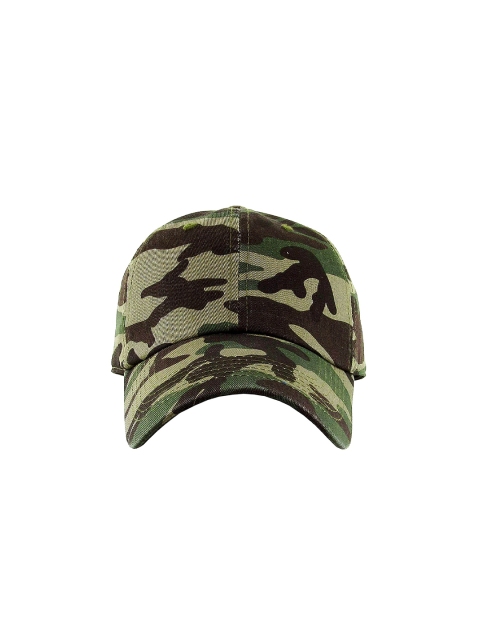 

TyranT Unisex Olive Green & Brown Camouflage Printed Baseball Cap