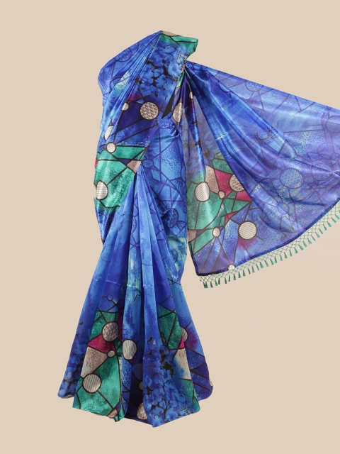 

Pothys Blue Printed Saree