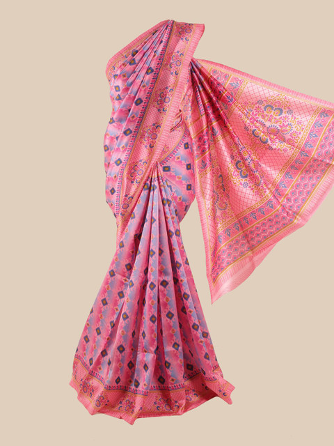 

Pothys Pink Floral Saree