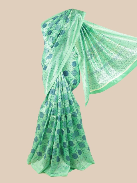 

Pothys Green Printed Saree