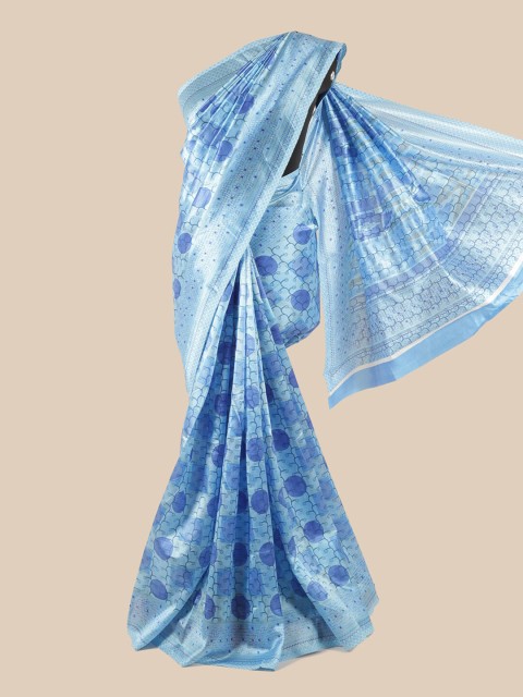 

Pothys Blue Printed Saree