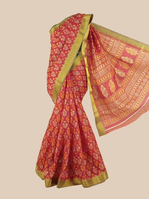 

Pothys Red Floral Saree