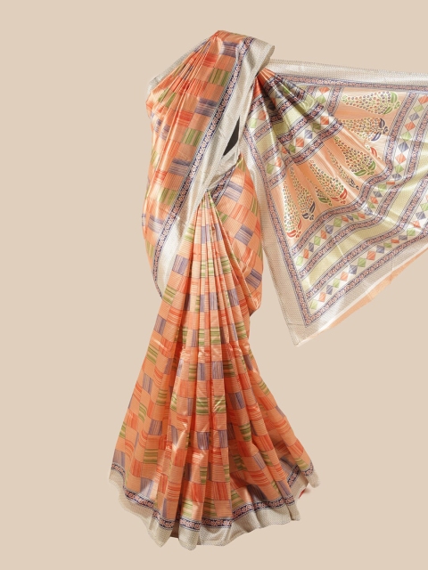 

Pothys Orange Printed Saree