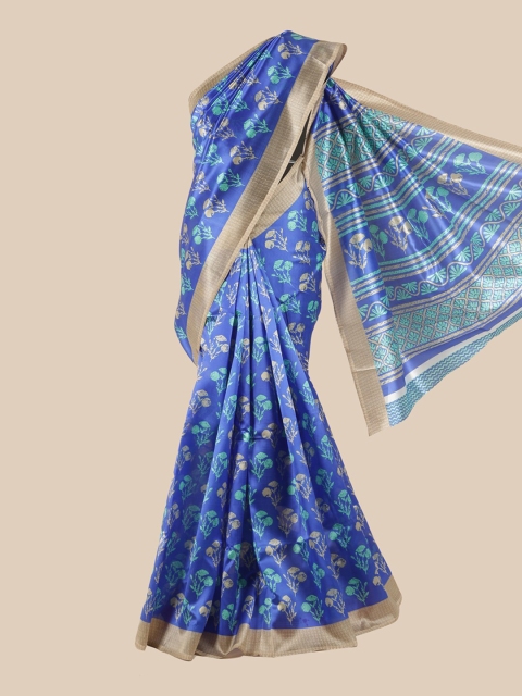 

Pothys Blue Floral Saree