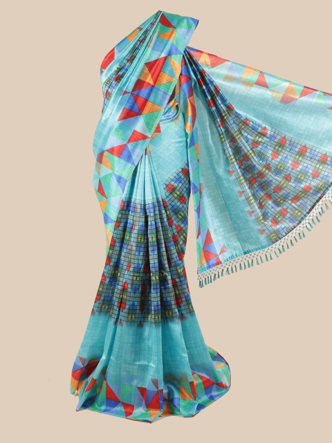 

Pothys Blue & Red Saree