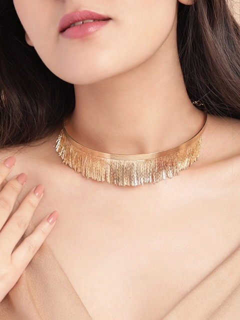 

TOKYO TALKIES X rubans FASHION ACCESSORIES Gold-Toned Gold-Plated Choker Necklace